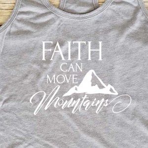 Faith Can Move Mountains - Ladies fitted Tank Top